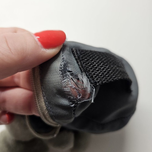 Children's wallet with plush teddy bear used