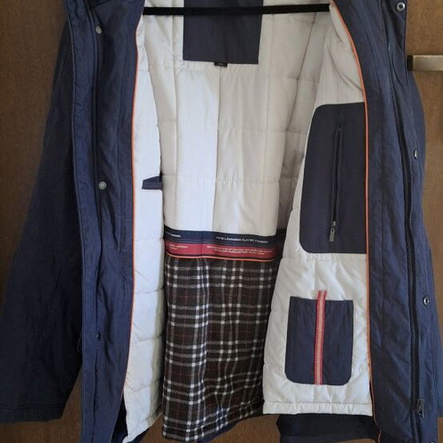 Leonardo Uomo men's jacket XXL navy blue with removable lining like new