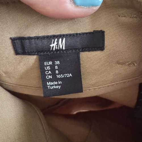 H&M women's skirt beige like new, size M