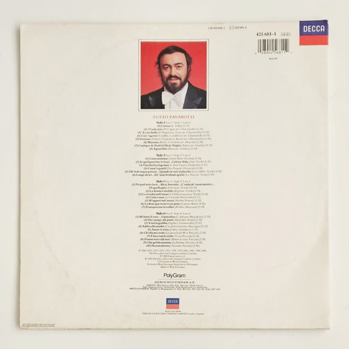 Tutto Pavarotti double vinyl LP like new