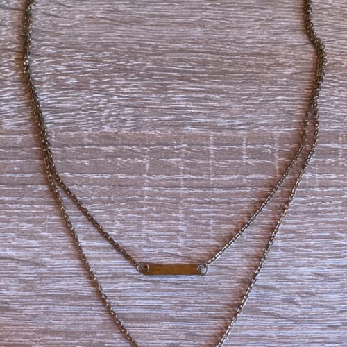 Ankle Necklace and Bracelet Set used, gold and rose gold color