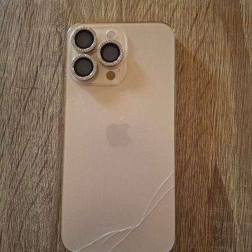 iPhone 13 Pro 128GB, white gold, with 8 cases and camera lens protectors