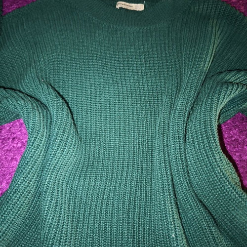 Stradivarius knitted sweater like new, size small, green