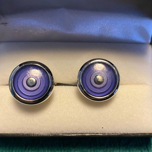 Cufflinks used, blue