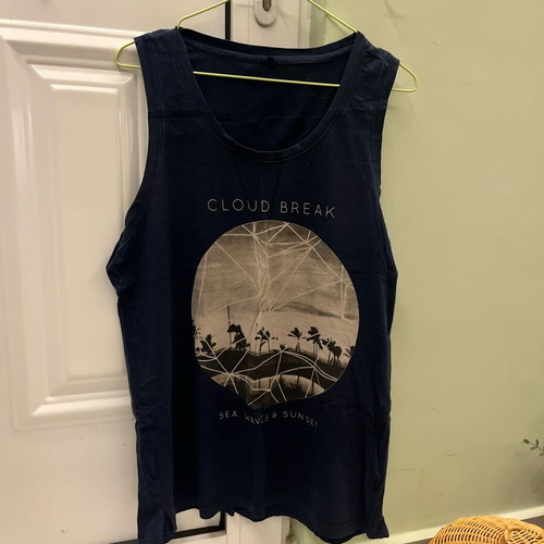 Cloud Break men's tank top XL like new, dark blue