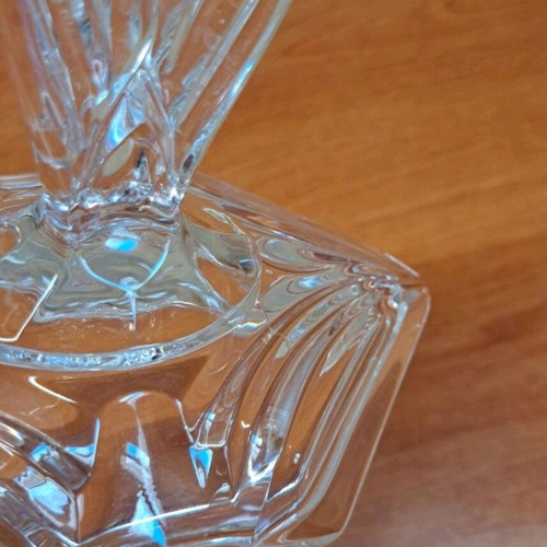 Vintage glass fondue dish