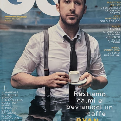 GQ Italian Magazine January 2017 Issue 206 like new