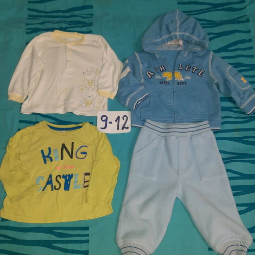 Boys' clothes pack size 74-80 like new, 20 colorful pieces
