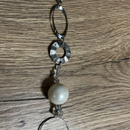 Oxette handmade long necklace silver