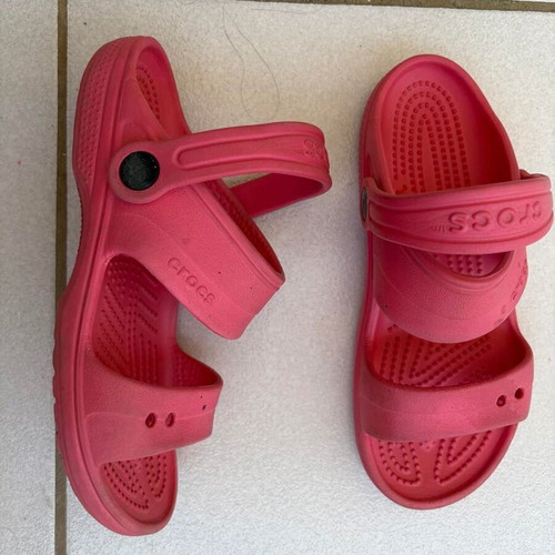 Crocs sandals used, pink