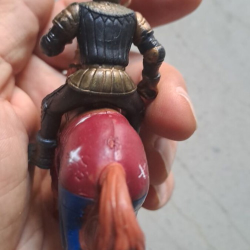 Collectible figure of horse and rider like new