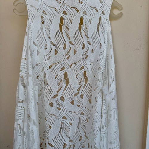 White lace beach kaftan Pink Woman like new, size M