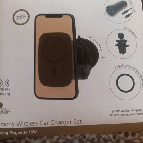 Magsafe Tune Harmony 15W Wireless Car Charger Black new