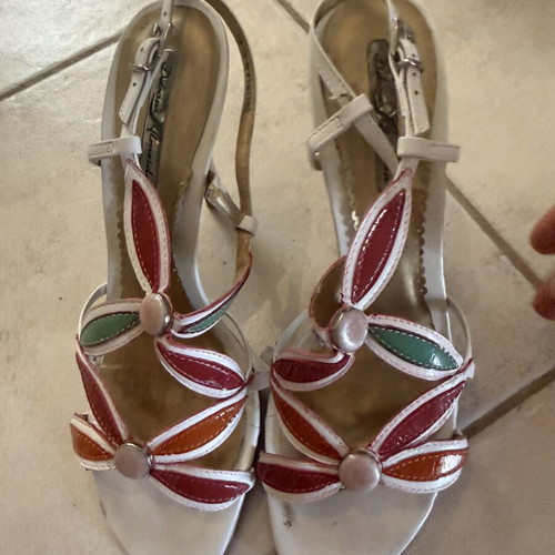 Debora Almeida white summer sandals size 39 used