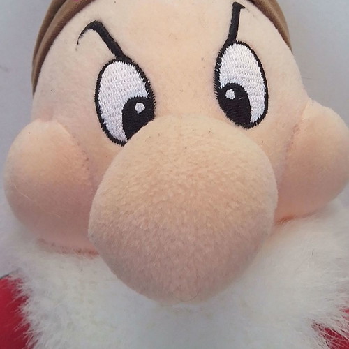 Grumpy plush Disney Store used