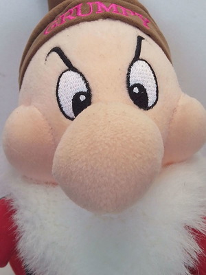 Grumpy plush Disney Store used