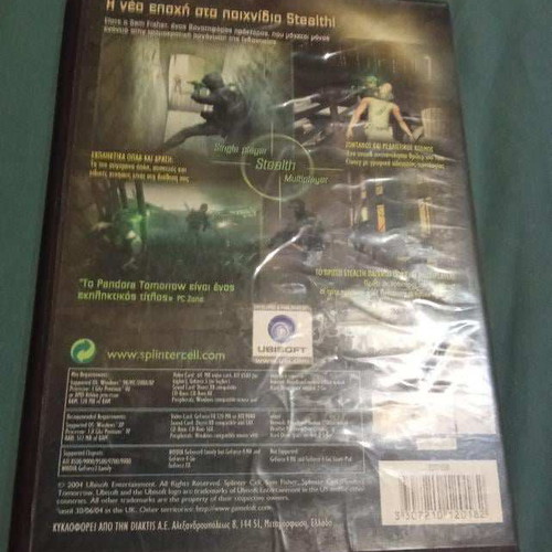 Splinter Cell Pandora Tomorrow PC game like new