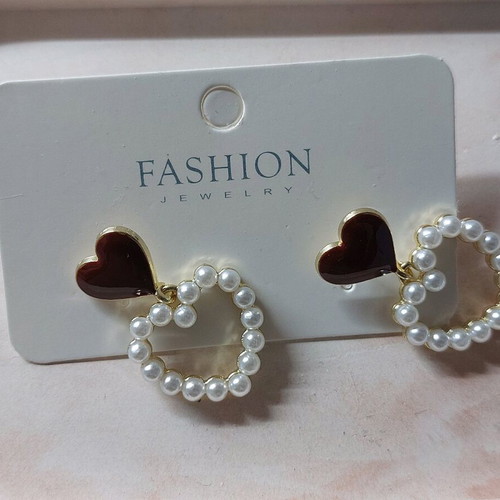 Earrings new, red