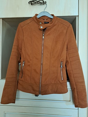 Issue Fashion women's jacket suede look tan size S used