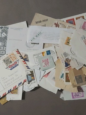 Mix of used stamps with envelopes from Germany