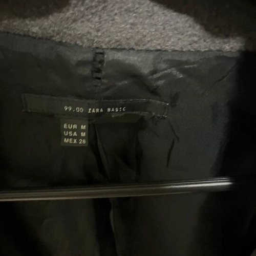Zara coat used gray size M