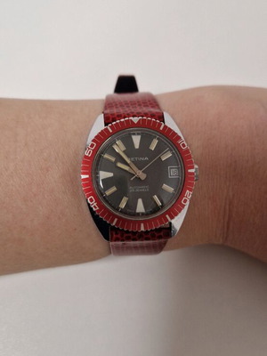 Vintage Betina automatic wristwatch '70s refurbished, Swiss made