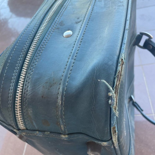 Antique Bantam suitcase used 1960s American