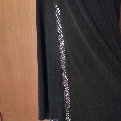 Black dress with purple and white pattern XXL like new