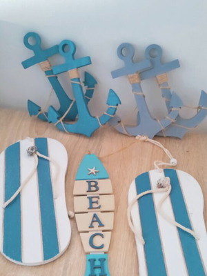 Wooden summer decorative set new