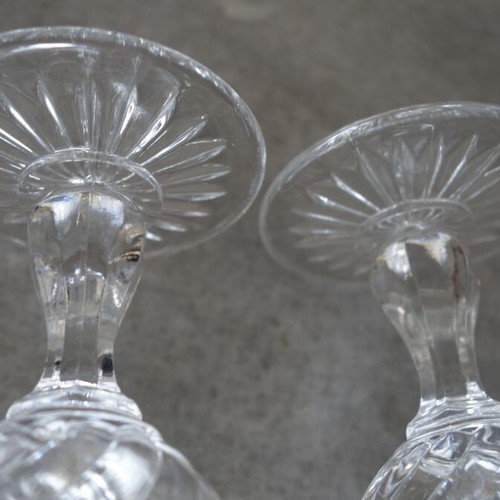 Baccara vintage crystal wine glasses like new, set of 2