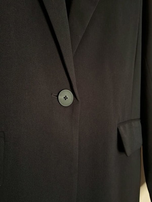 Pull & Bear oversized black jacket like new