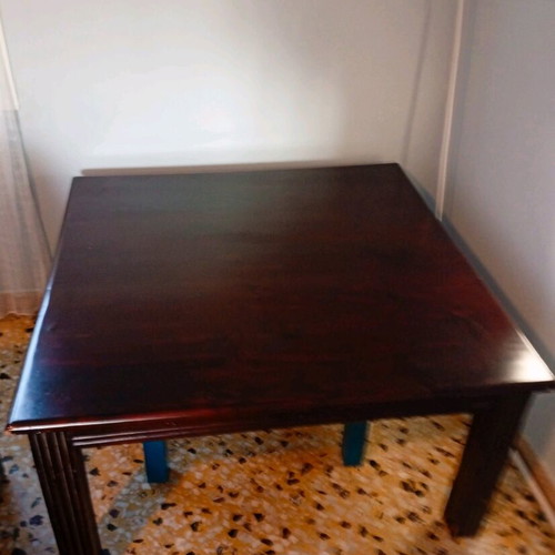 Coffee table large antique used with carved legs