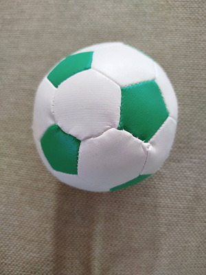 Soft football ball like new, palm-sized