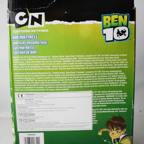 Ben 10 Cartoon Network inflatable air mattress new 148x61cm