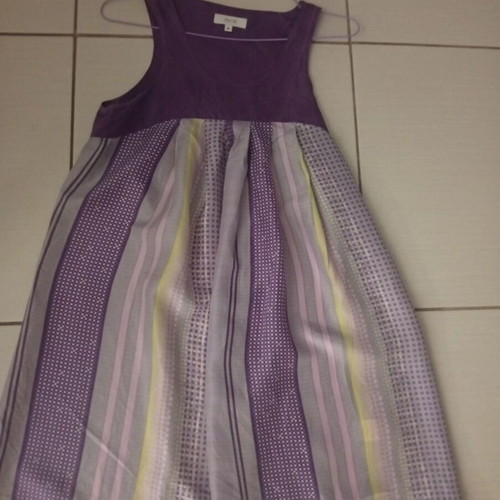 Vintage Silk Dress S'NOB used, purple, size M