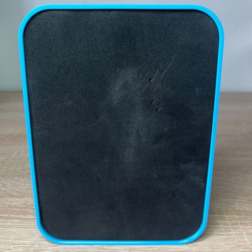 Plastic frame used, blue