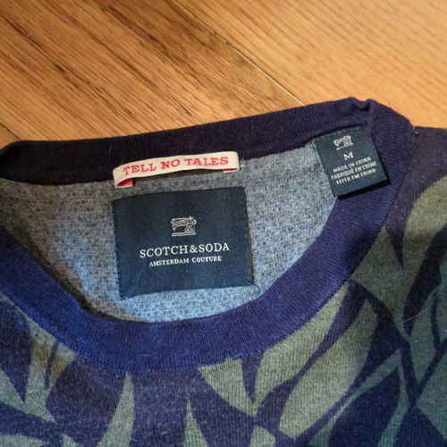 Scotch & Soda Amsterdam men's sweater used, size M, cotton
