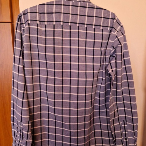 Navy & Green shirt new, size Medium, blue