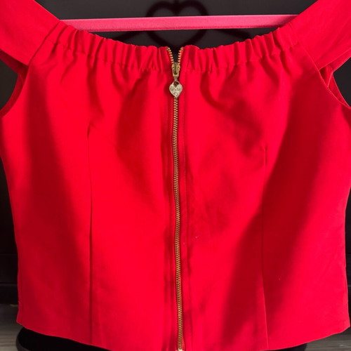 Lui E Lei blouse red new, size large