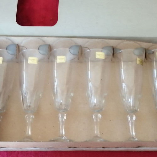 Luminarc France Champagne Glasses Set of 6 New from 1983