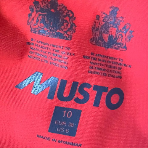 Musto Volvo Ocean Race BR1 Jacket Women Coral Size EU38 Like New