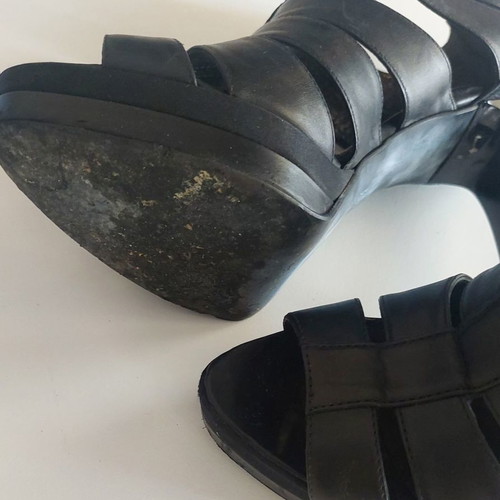 Fratelli Karida black sandals like new, size 38 1/2
