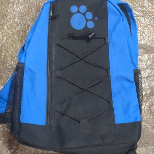 Backpack and waist bag set like new, blue-black sports combo