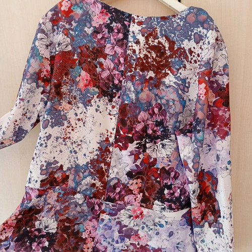 Floral women's blouse with zipper, like new, H&M, size L