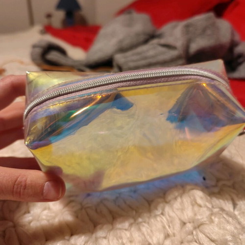 Transparent toiletry bag like new