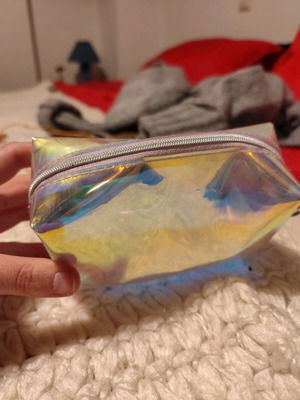Transparent toiletry bag like new