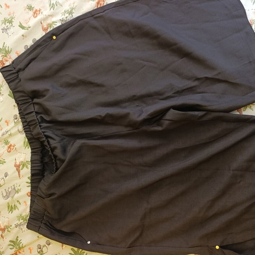 Capri pants women black size 5XL new with pockets and small tear