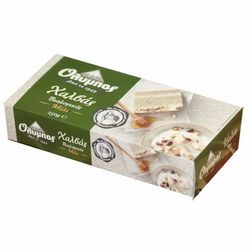 Olympos organic halva with honey 250gr new