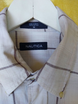 Nautica men's checkered shirt size M