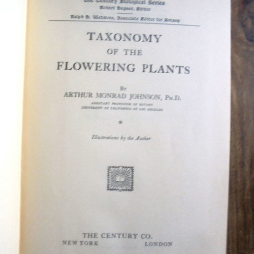 Taxonomy of Flowering Plants book used with rich illustrations
